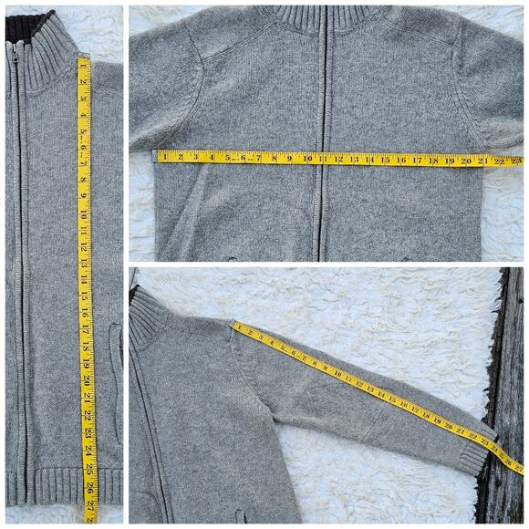 Patagonia Wool Zip Front Sweater Size M Tan Brown Knit Cardigan Pockets Medium - Picture 8 of 11